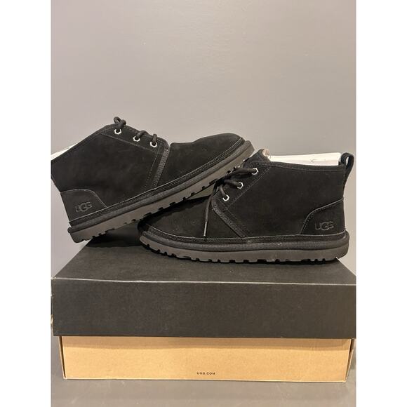 UGG Neumel Suede Sheepskin Lined Ankle Boots Lace Up Men's Chukka Boots Size 11 - Picture 1 of 5